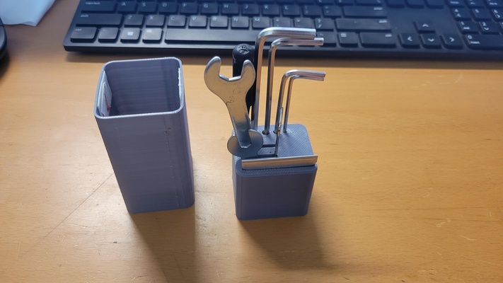 ender 5 tool holder by flyingvdesigns 3d printer accessories container tools ender5plus 3d print model - Mito3D