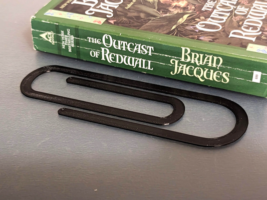giant paper clip bookmark by ken mills household office bookmarks 3d print model - Mito3D