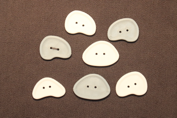 çakıl düğmeler by ken değirmenler moda modeller ceket 3d print model - Mito3D