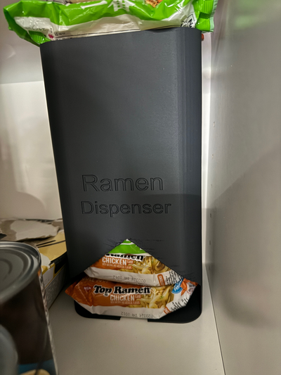 ramen distributeur grand remixé by barbasnoo outils organisateurs organisateur espace rangement nouille aliments cuisine garde manger 3d print model - Mito3D