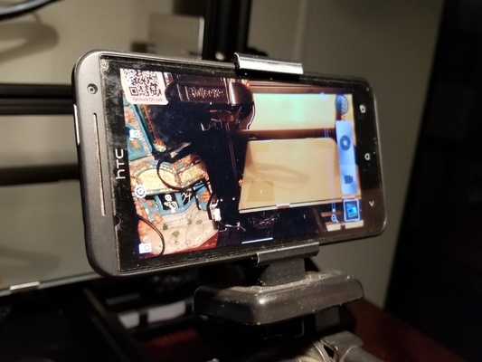 print in place universal phone tripod mount by imagine-reality tools gadgets phoneholder tripodmount phonemount printinplace 3d print model - Mito3D