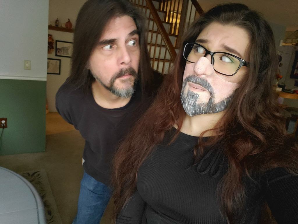 my cara mascarar covid cobrir bainha by imagine reality miniaturas varredura engraçado esquisito estranho barba 3D print model - Mito3D