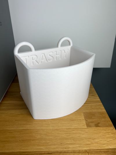trashy trash bin by crayolo household house models hang hook box garbage hanging 3d print model - Mito3D