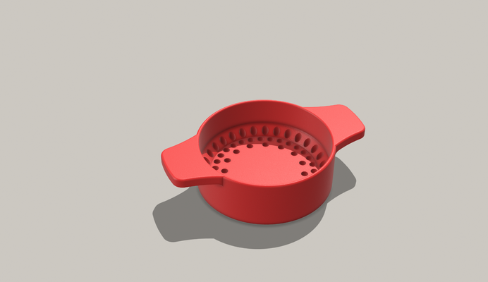 large can strainer by jcbohman household house models kitchen 3d print model - Mito3D