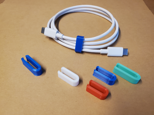 usb kabel clips 3 größen by dr3d druckt werkzeuge veranstalter elektronik 3d print model - Mito3D