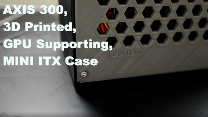 eksen 300 mini itx bilgisayar durum kılıf destekler gpu by tereyağlılar araçlar gadget'lar kasası 3d print model - Mito3D