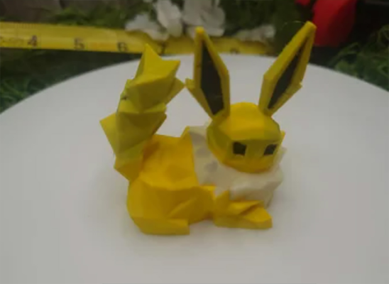 jolteon model figurine fully colored multicolor by socal3d art models figure color 3d print model - Mito3D