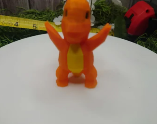 charmander poly modèle figurine pleinement coloré by socal3d art modèles figure multicolore 3d print model - Mito3D