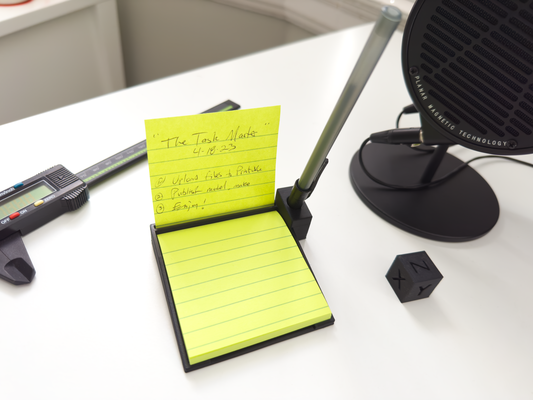 task master post it sticky note holder 3x3 by killthrash tools organizers pen notes 3d print model - Mito3D