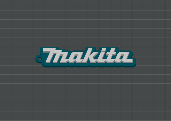 makita logo portachiavi ams necessario by lilla rabbia arte segni loghi trapano chiave catena squillare utensili 3d print model - Mito3D