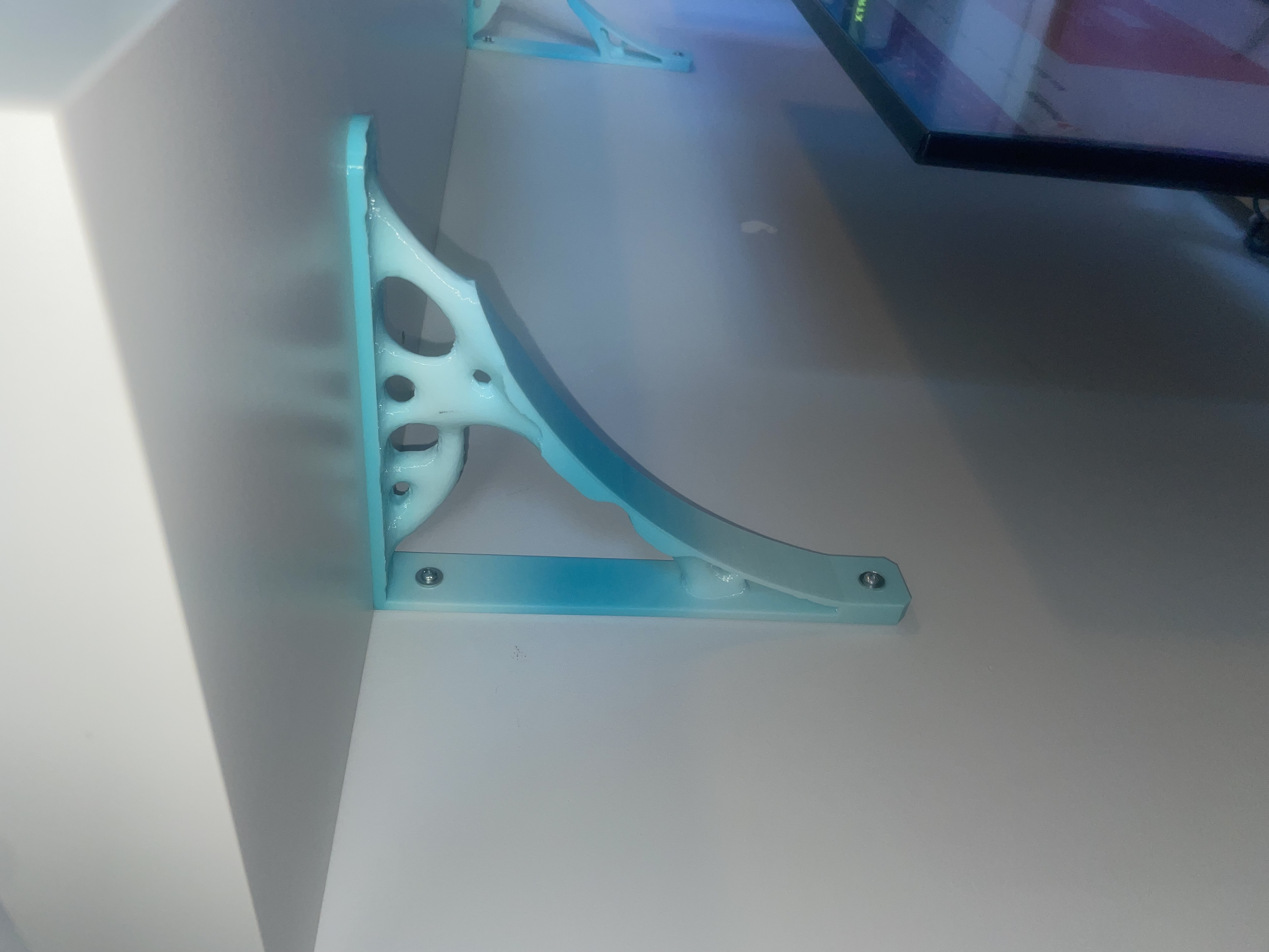 organic shelf support by spencervallintine household office shelfbracket shelfsupport architecture generative design generativedesign 3D print model - Mito3D