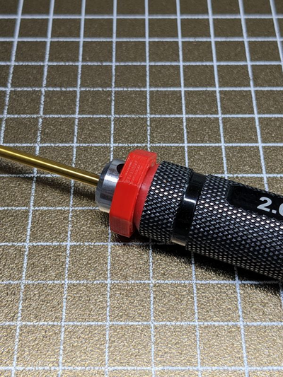 hrb hex driver screwdriver collar by lion7718 tools hand hexdriver removable no roll 3d print model - Mito3D