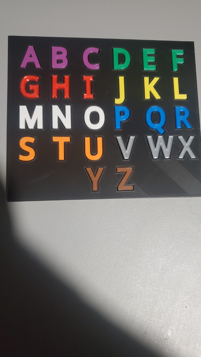 alphabet puzzle by tipicard toys & games puzzles alphabetletters education educational toy 3d print model - Mito3D