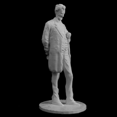 abraham lincoln 'das 39 skulptur at getroffen york geteilt by hifi igel kunst skulpturen us präsidenten usa 3d print model - Mito3D