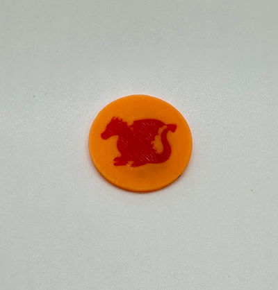 dragomino lava símbolo by symvidesigns brinquedos jogos borda dragão ovo 3d print model - Mito3D