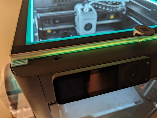 bambu lab cob led riser shim by bringle 3d printer accessories upgrade spacer x1c p1p p1s 3d print model - Mito3D