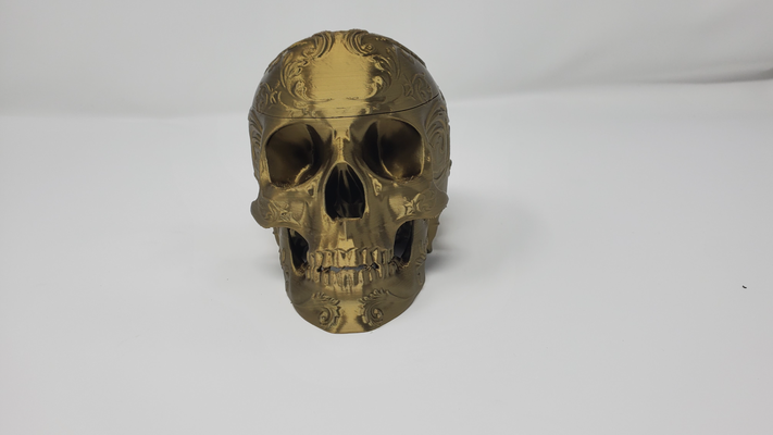cráneo ornamento envase remezclar remezclado by emperionx arte modelos 3d print model - Mito3D