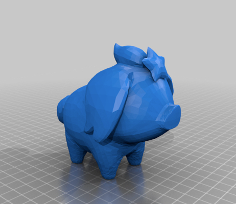 domuz yavrusu by qinz323945 minyatürler hayvanlar 3d print model - Mito3D