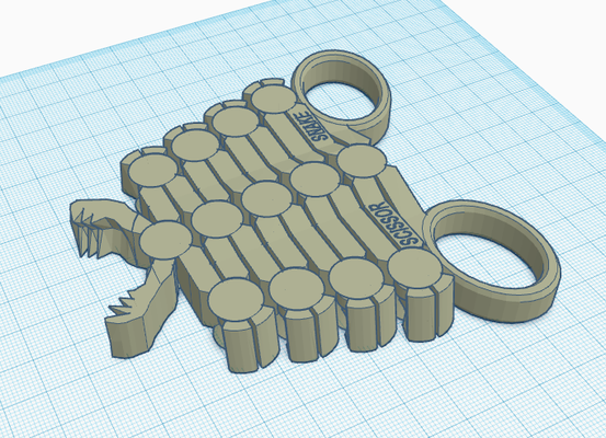 ciseaux serpent norme partagé by carlson13 outils gadgets jouet impression in endroit articulé 3d print model - Mito3D