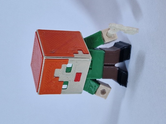 minecraft alex color by tschafer toys & games characters colorchange minecraftfigures 3d print model - Mito3D