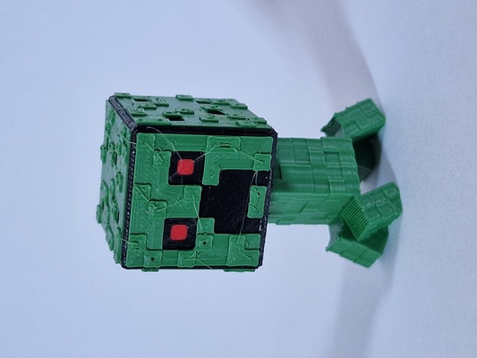 minecraft creeper color by tschafer toys & games characters 3d print model - Mito3D