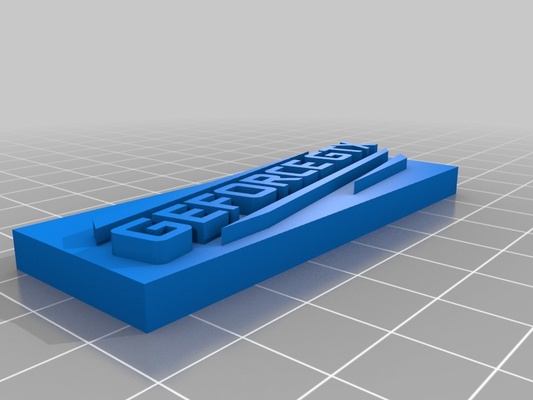geforce gtx logo standard led strip space by ryxxi tools gadgets thingiverse 3d print model - Mito3D