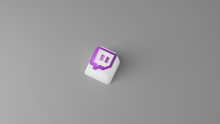 twitch logo cherry mx keycap by ryxxi art signs & logos gaming keyboard cherrymx thingiverse 3d print model - Mito3D