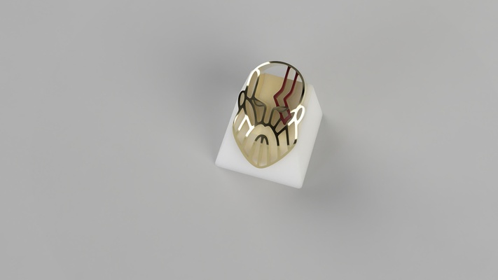 gow 2018 kratos avatar cherry mx keycap by ryxxi tools gadgets keyboard cherrymx thingiverse 3d print model - Mito3D