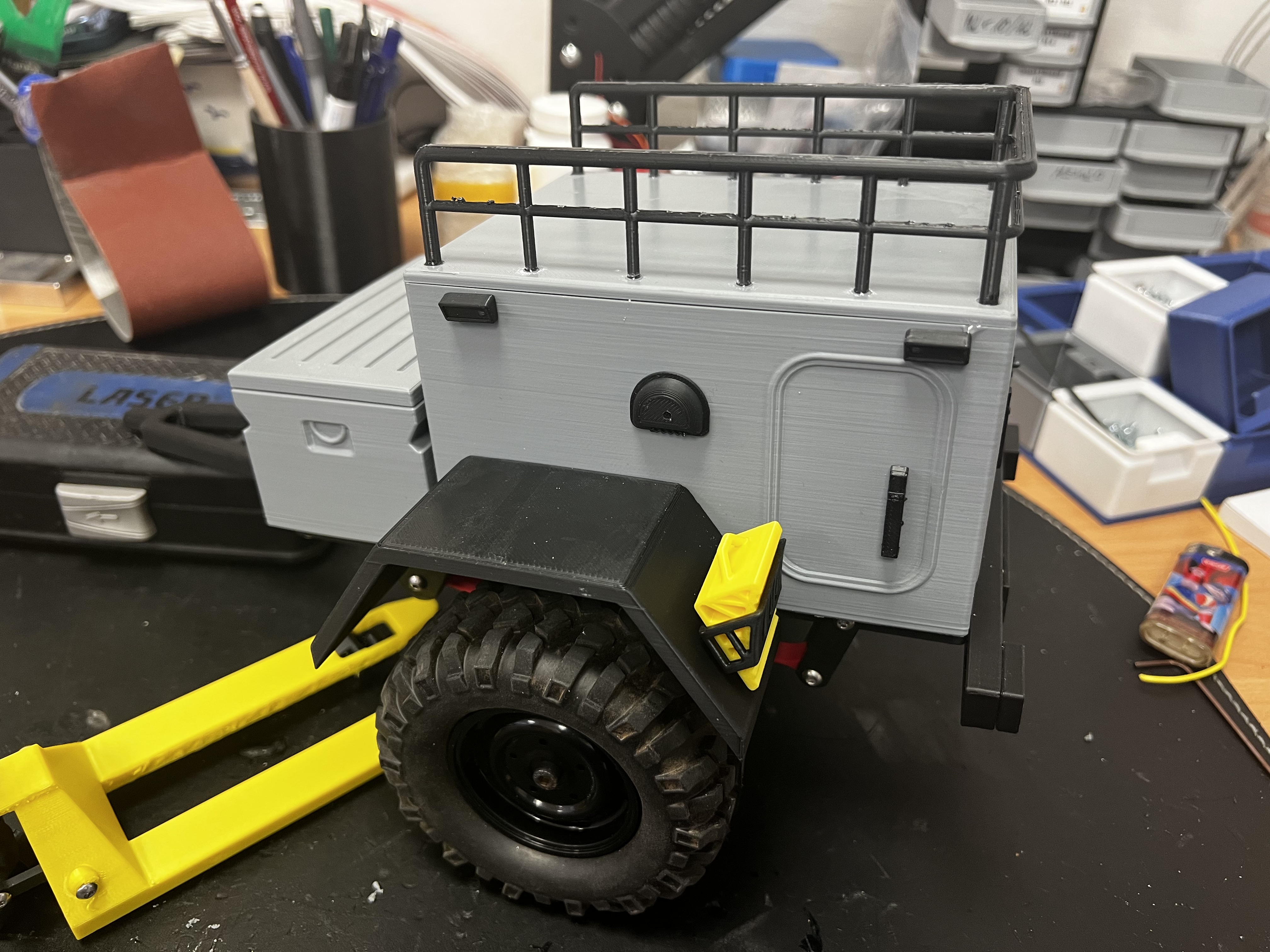 schiene rahmen offroad anhänger by trendspeiche hobby diy fahrzeuge crawler 3D print model - Mito3D