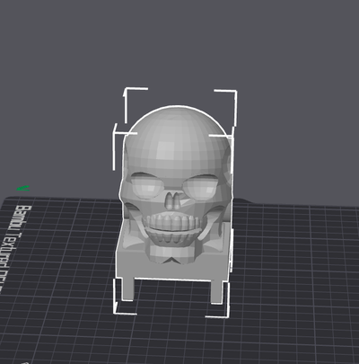 cráneo on silla by jsprinz16 casa decoración víspera santos esqueleto miedo 3d print model - Mito3D