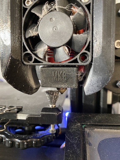 automático boquilla extrusor limpieza estación by k grzegorczyk 3d impresora partes 3d print model - Mito3D