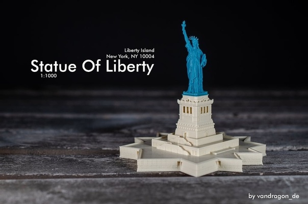 heykel of özgürlük 1 1000 700 by vandragon minyatürler mimari bina mecazi heykelcik hanım dönüm noktası görülecek yer anıt nyc anıtı amerika birleşik devletleri 3d print model - Mito3D