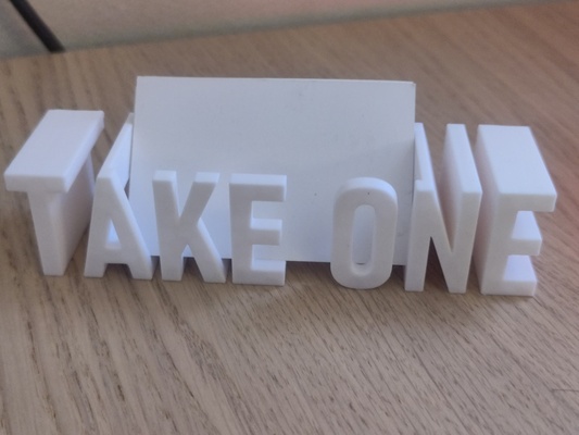 business card holder - one by evilseed tools organizers design businesscard businesscardholder visitenkarte visitenkartenhalter 3d print model - Mito3D