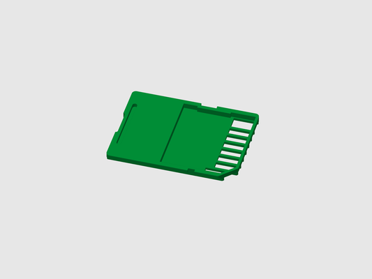 sd carta involucro by seme malvagio passatempo fai elettronica riparazione scheda sparepart recupero dati 3d print model - Mito3D