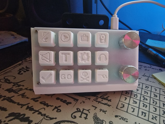 macro keypad key caps by zwurtz182 hobby & diy electronics keycaps keyboard 3d print model - Mito3D