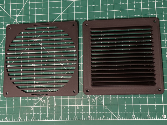 140mm fan griglia copertine remixato by faro additivo utensili gadget ventilazione fancover fangrill 140mmfan 3d print model - Mito3D