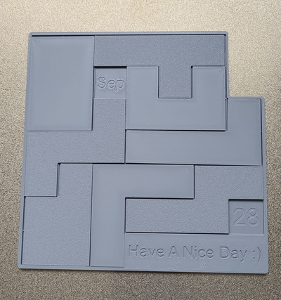 diario rompecabezas by emvi 3d juguetes juegos viaje fiesta juego familia cerebro 3d print model - Mito3D