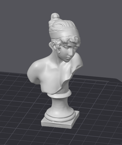 bust of sappho shared by buchwieserleo art sculptures greek head 3d print model - Mito3D