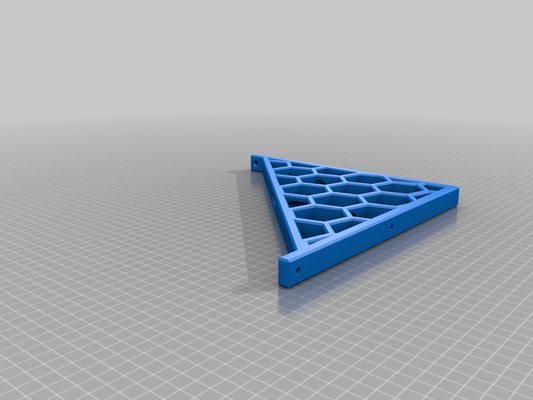 90 degree bracket honeycomb ender 5 2020 extrusion by pakkko 3d printer parts 2020extrusion 2020mount 90degree ender5plus hexagon 3d print model - Mito3D