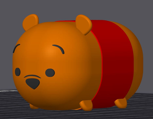 disney tsum - pooh colored ams remixed by ewylg789 toys & games characters 3d print model - Mito3D