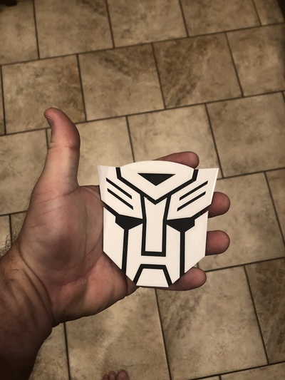 autobot logo by moby2112 kunst zeichen logos transformer thingiverse autobots 3d print model - Mito3D