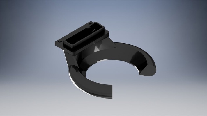 eficiente anycubic kossel enfriamiento conducto by lukas pomykal 3d impresora partes anycubickossel enfriador enfriar 3d print model - Mito3D