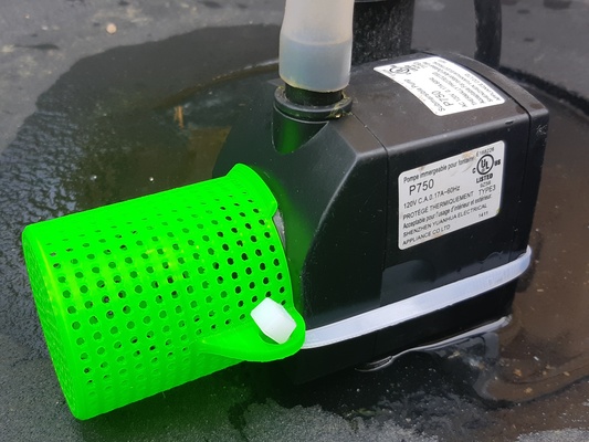 p750 garten pumpe einlass bildschirm by mobiobi haushalt filter aufnahme p750pump 3d print model - Mito3D