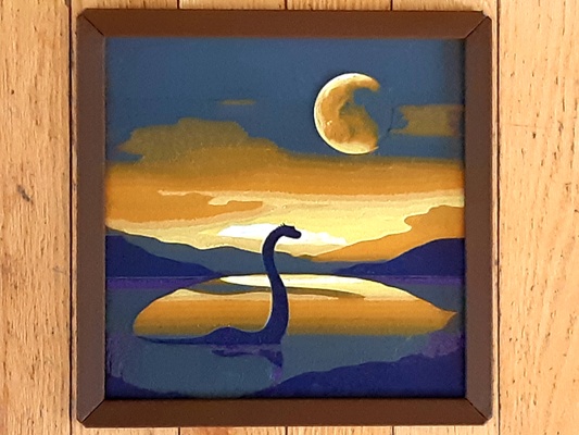 see ness monster hutschmiede by mobiobi kunst zeichen logos loch stabilediffusion nessy 3d print model - Mito3D