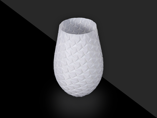origami vase by sid naiv haushalt dekor spiral sidnaique 3d print model - Mito3D