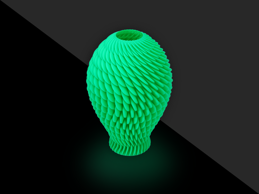lachs vase spiral modus by sid naiv haushalt dekor sidnaique 3d print model - Mito3D