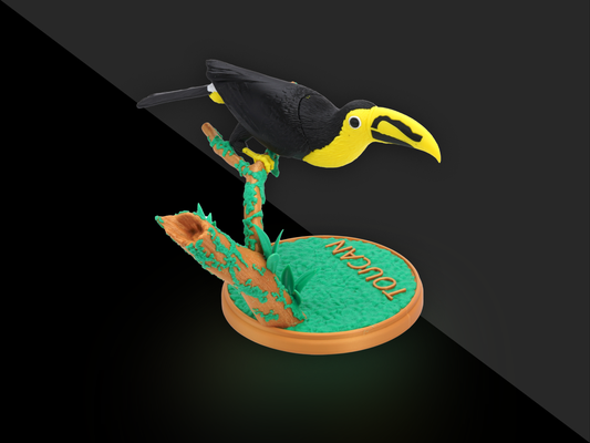 toucan malzemeli by sid toy sanat heykeller ams sidnaique 3d print model - Mito3D