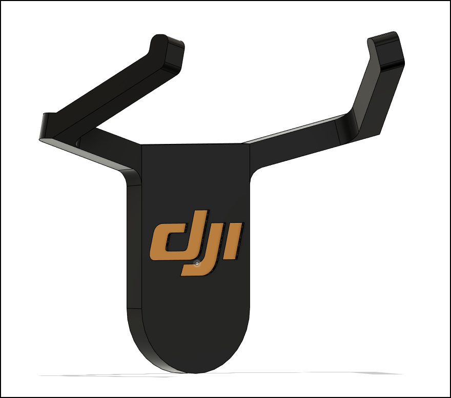 dji drone wall mount by logan pfeifer art models wallmount djifpv 3D print model - Mito3D