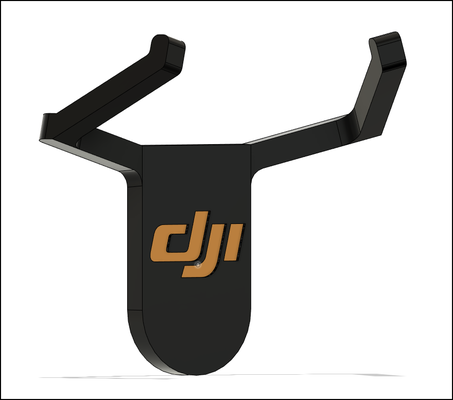 dji drone wall mount by logan pfeifer art models wallmount djifpv 3d print model - Mito3D