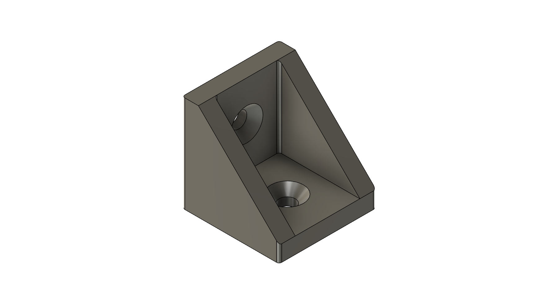 simple shelf bracket 30x30 mm by lukas pomykal household house models 3D print model - Mito3D